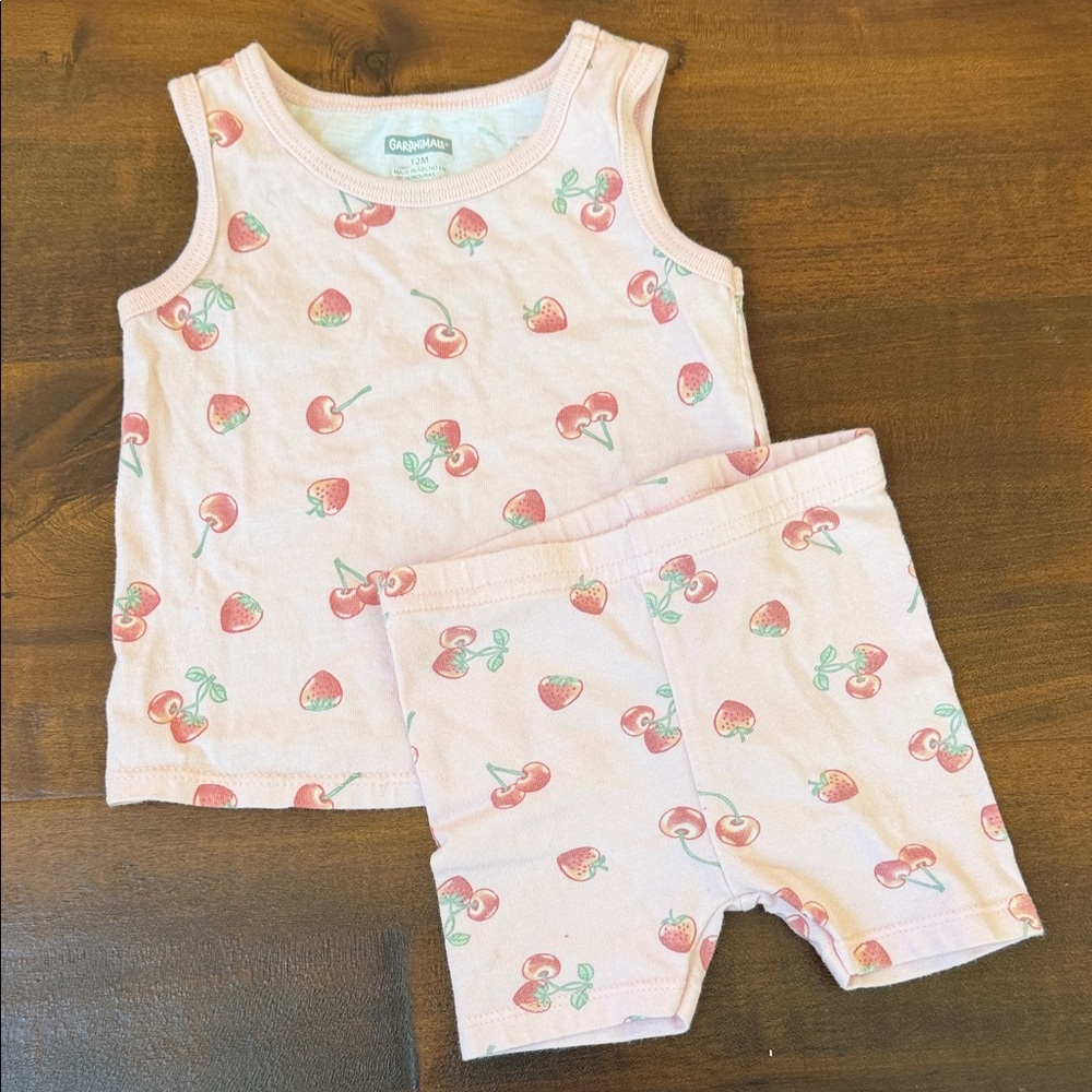 Garanimals Cherry Strawberry Bike Short Set
